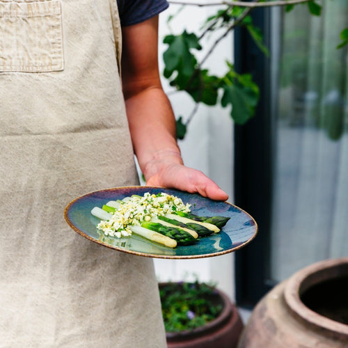 Bonbistro - Plat bord 21cm groen Cirro - Set van 6