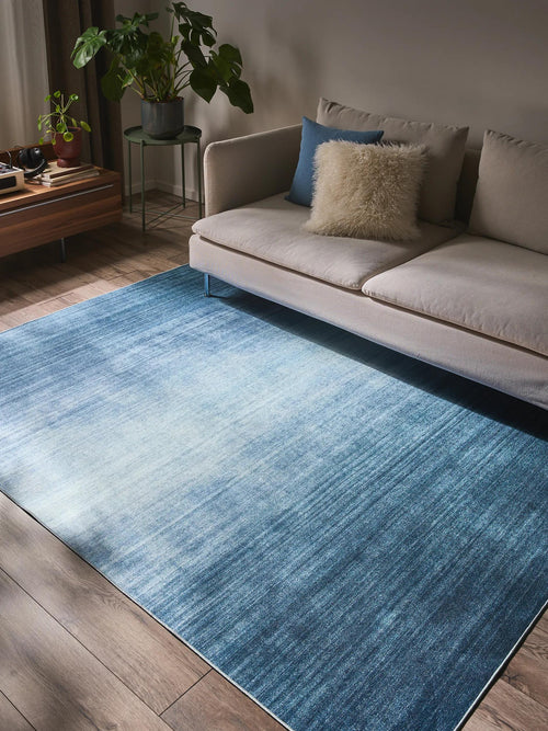 benuta wasbaar vloerkleed Laury - blauw - 120x170 cm