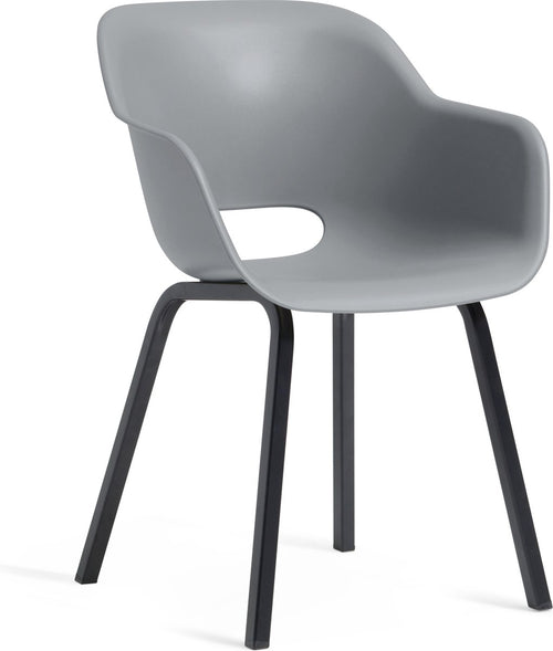 Keter Noa Tuinstoel - 2 stuks - 55x56,5x80cm - metalen frame - Grijs