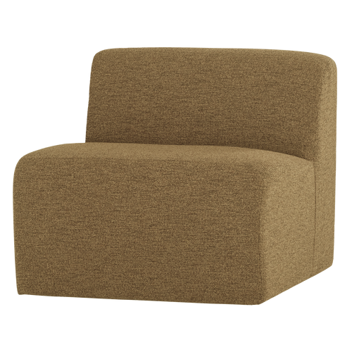 WOOOD 1-zits bank Mojo Base - Bouclé - Geel/Bruin Melange - 74x84x97