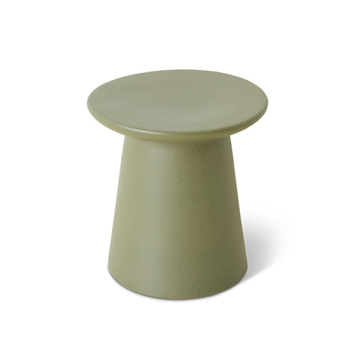 HKLIVING bijzettafel Earthenware – army - vtwonen shop
