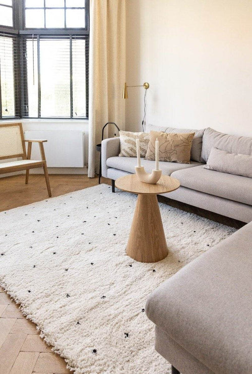 Interieur05 Kindervloerkleed  hoogpolig Cream/Zwart - Dots - 290 x 200 cm - vtwonen shop