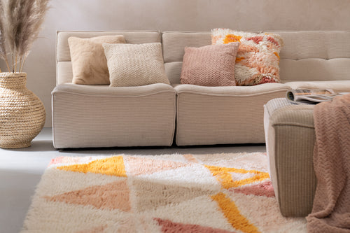 J-Line kussen - polyester - beige