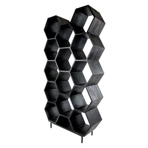 Kick open wandkast Hexagon - Antraciet - vtwonen shop