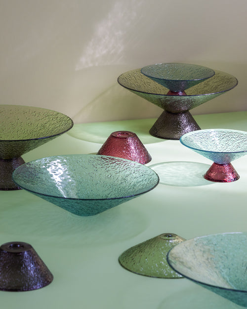 Hübsch glazen schaal Bonbon - glas - ø25xh12cm - vtwonen shop