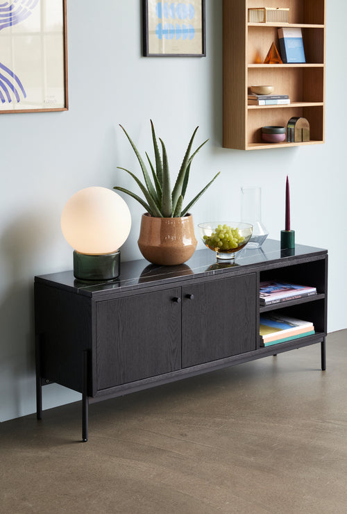 Hübsch plankenkast Cubbie - mdf/eiken fineer - 50x14xh70cm