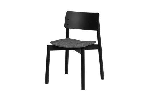 noo.ma WEM Gestoffeerde stoel - Vulcano Black