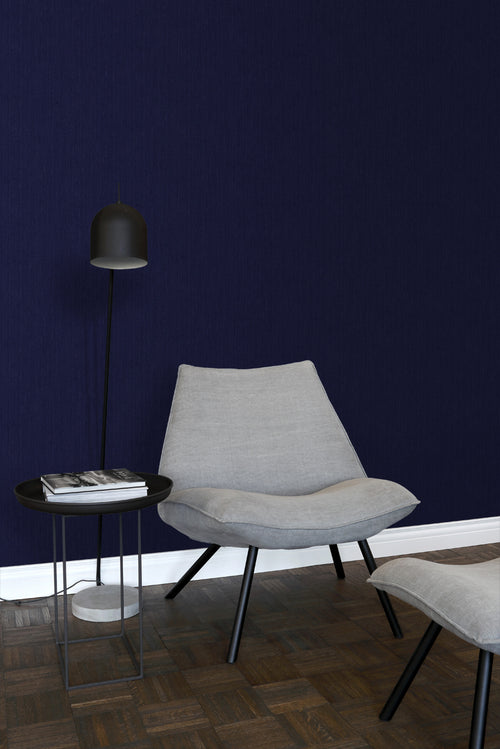 ESTAhome behang jeans structuur donkerblauw - 53 cm x 10.05 m - 137735