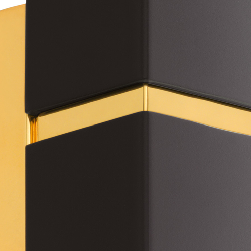 EGLO wandlamp Passa - 2 lichts - zwart, goud