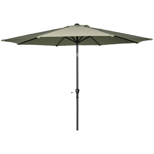 Garden Impressions Lotus parasolset Ø300 cm olijf met voet en hoes
