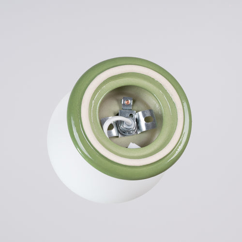 Sollux Lighting Plafondlamp ZORI groen IP44 - 12x16x12cm