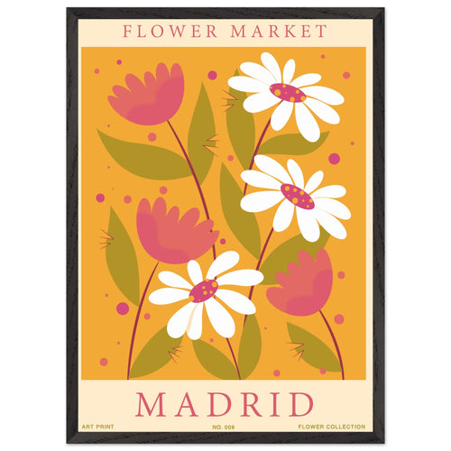 Artfulprints Poster met Lijst American flamingo   - 50x70 cm - Roze