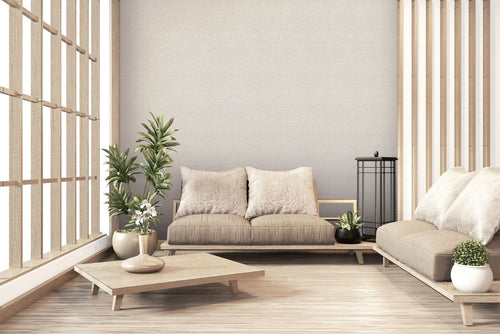 Livingwalls behang geschilderd effect licht crème beige - 53 cm x 10.05 m - AS-378574