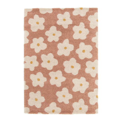 AFK Living vloerkleed Bloemen - voor kinderen - roos - 120 x 170 cm