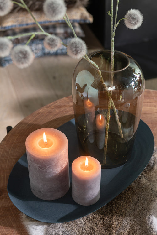 J-Line schaal Ovaal  - blauw  - 2 stuks - vtwonen shop