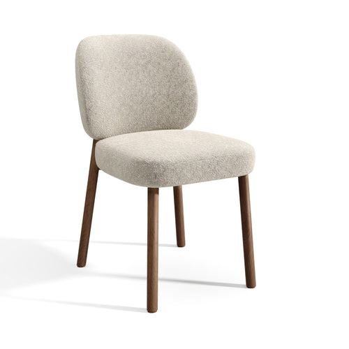 Premium Interiors - Set van 2 stoelen MOKA - fluweel met structuur taupe beige 47cm