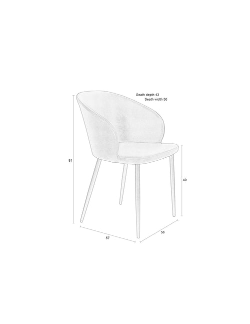 Housecraft Living Hadid Eetkamerstoelen Kunstleer Antraciet/ Grijs - Set van 2 - vtwonen shop