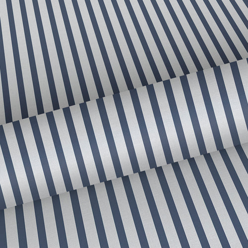 Sanders & Sanders behang strepen donkerblauw en grijs - 53 cm x 10.05 m - 640704