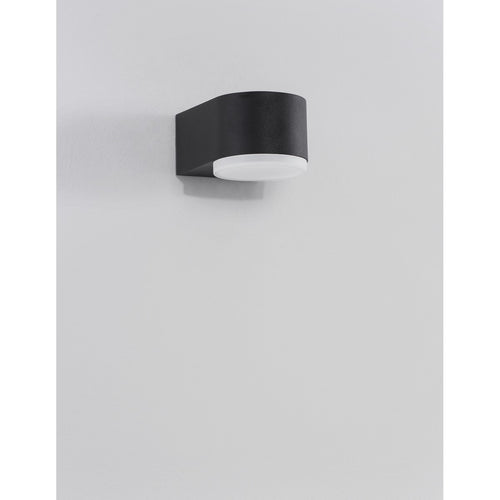 Merano Charlottetown Outdoor Down Wandlamp Zwart Aluminium, LED 4W 400.33Lm 3000K IP54