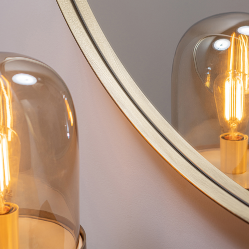 WOOOD spiegel Doutzen - Metaal - Goud - 115x115x5 - vtwonen shop