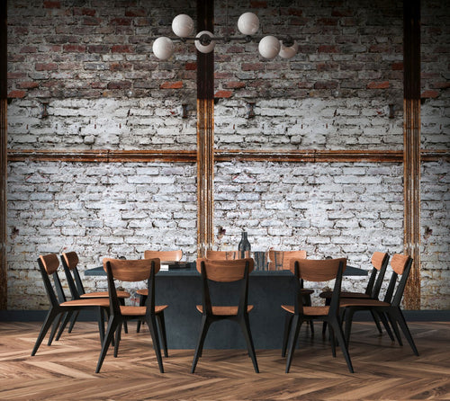 One Wall one Role fotobehang steen grijs, zwart en wit - 159 x 280 cm - AS-383501