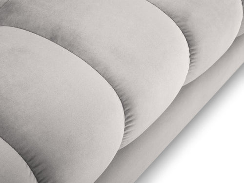 Cosmopolitan Design Panoramische bank Bali 7-zits, flueel, geld - 185x383x75cm
