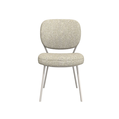 LABEL51 Eetkamerstoel Singapore - Naturel Bouclé - Set van 2 - vtwonen shop