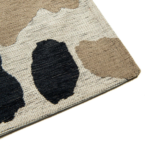 Lola&Moi vloerkleed Men In Black - zwart - 170x240cm