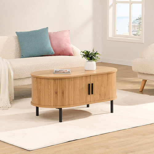 FurniLux Salontafel Malmö - Scandinavische Elegant en Functioneel Design  - uit de Sweden-serie - 100x50x45cm - vtwonen shop