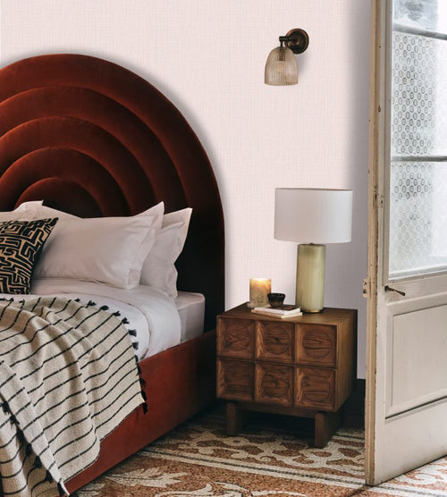 Linnen look behang Pinky Offwhite - vtwonen shop