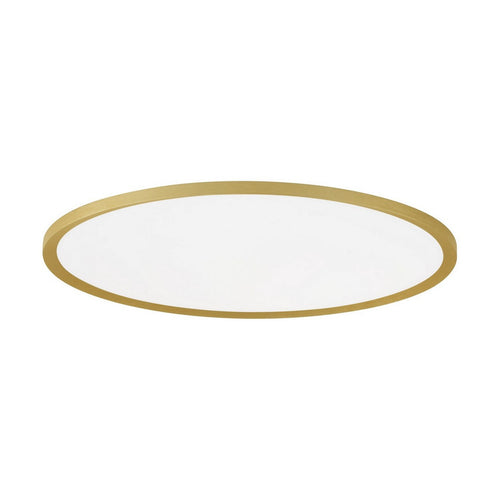 Nova Luce AOTON Geïntegreerde LED-plafondlamp, halfverzonken, geborsteld goud, Triac dimbaar, 55W, 4661lm, 2700-3000K kleurtemperatuur.