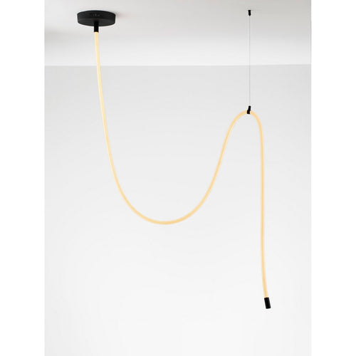 Nova Luce ILANE Geïntegreerde LED-hanglamp voor plafond, zandkleurig zwart, Triac dimbaar, 33W, 2499lm, 3000K