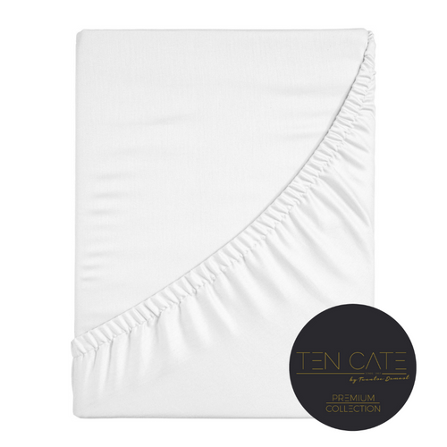 Ten Cate premium - hoeslaken - 90x200 - 100% katoen satijn - wit