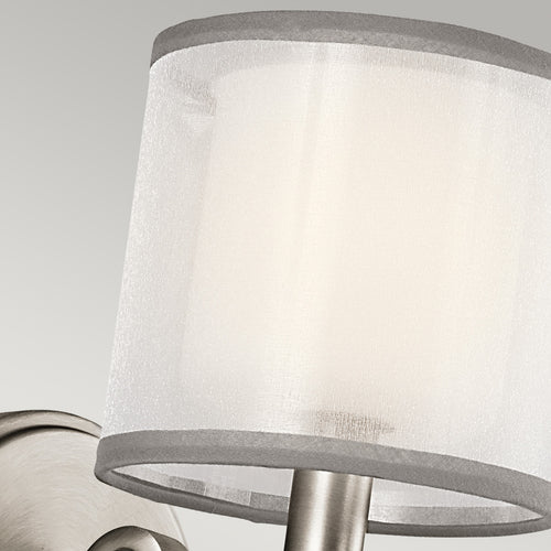 Elstead Lacey 1 lichte wandlamp, antiek tin, E14