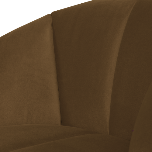 WOOOD draaifauteuil Mojo - Velvet - Honinggeel - 75x68x77