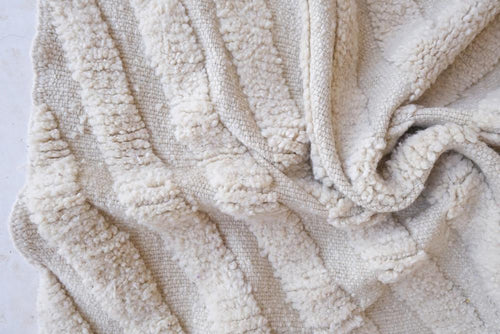 AFK Living vloerkleed Berber - handgemaakt - Wol - 125 x 157 cm - vtwonen shop