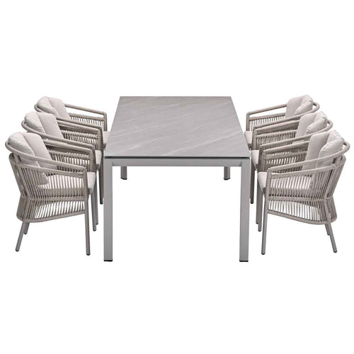 Garden Impressions tuinset Sorong - Skala - taupe - 230x100 cm - 7-delig