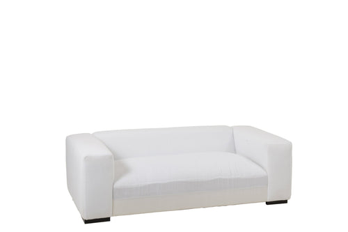 J-Line onderstel Zetel + 5 Kussens Monaco - textiel - wit