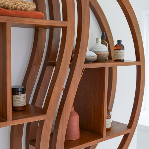 Tikamoon Wandplank van massief teakhout - Naturel - vtwonen shop