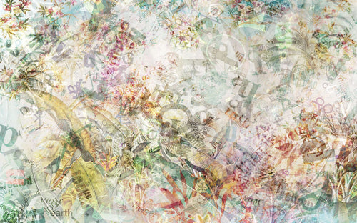 Sanders & Sanders fotobehang bladeren multicolor - 400 x 250 cm - 612366