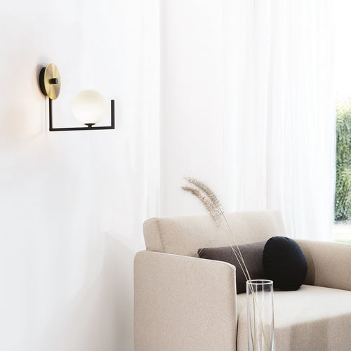 Ideal Lux BIRDS Globe Wandlamp Zwart