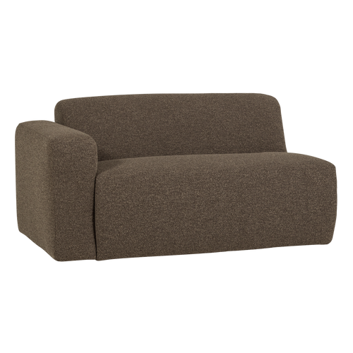 WOOOD 1,5-zits bank arm links Mojo Base - Bouclé - Bruin - 74x145x97