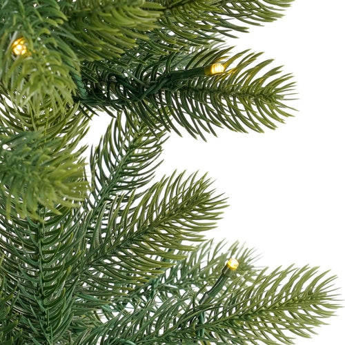 Black Box Trees Nagoya Kunstkerstboom met Verlichting H120 x Ø60 cm - Kerstboom Voor Binnen - Kunstboom met 212 PE Dennentakjes - Slank Model Ø60 cm -