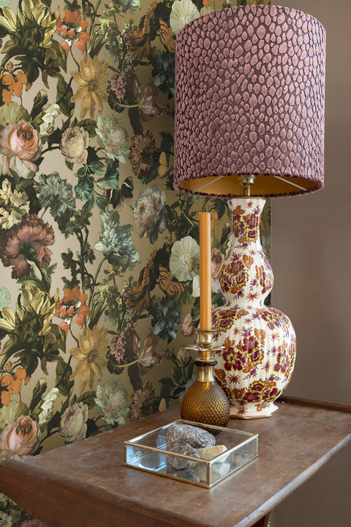 ESTAhome behang bloemen goud - 53 cm x 10.05 m - 139595