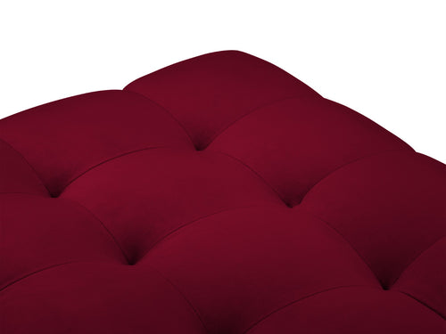 Cosmopolitan Design Poef Bali flueel, rood - 60x60x41cm