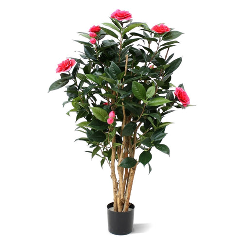 Maxifleur Camelia Japonica deluxe kunstplant 100cm - rose