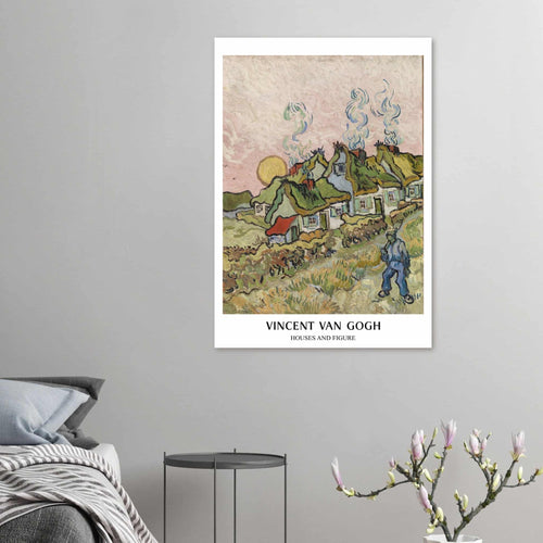 Artfulprints  Vincent van Gogh - Houses and figures   poster A4 21x29.7 cm - vtwonen shop