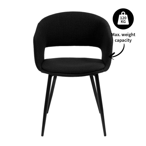 Kick stoel Dean - Zwart - vtwonen shop