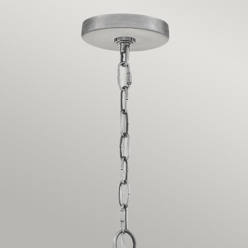 Elstead Quoizel Booker Hanglamp voor buiten, industrieel aluminium, IP44