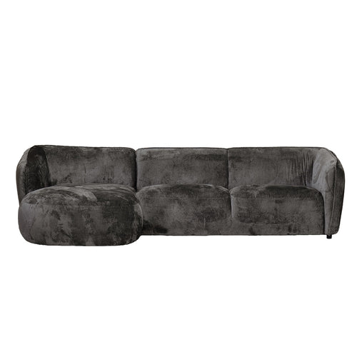 Giga Meubel Chaise Longue Bank Lille - 3-Zits - Links - Mokka - Stof - vtwonen shop